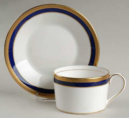 Elite Royale Flat Cup & Saucer Set