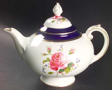 Fairfax Cobalt Blue Teapot & Lid by Coalport