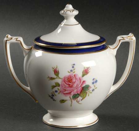 Fairfax Cobalt Blue Sugar Bowl & Lid by Coalport