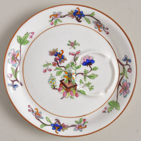 Flower Pot (Brown Trim, Smooth) Snack Plate by Coalport
