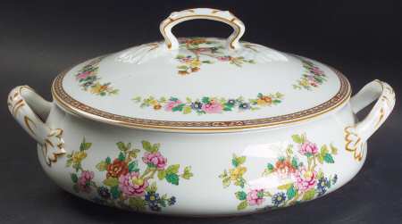 Flower of Tibet Round Covered Vegetable by Coalport
