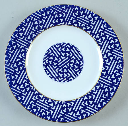 Fretwork Blue (Canton) Salad Plate