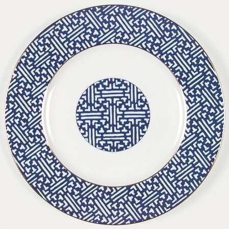 Fretwork Blue (Canton) by Coalport