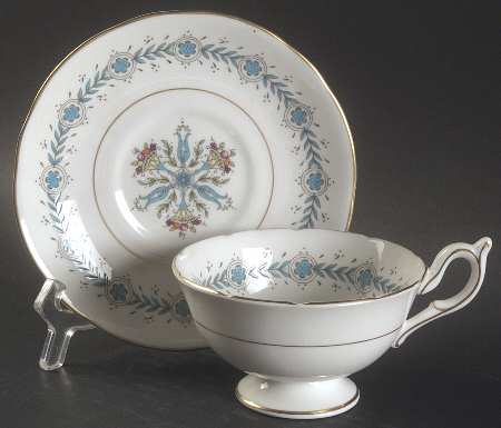 Geneva (Athens Shape) Footed Cup & Saucer Set