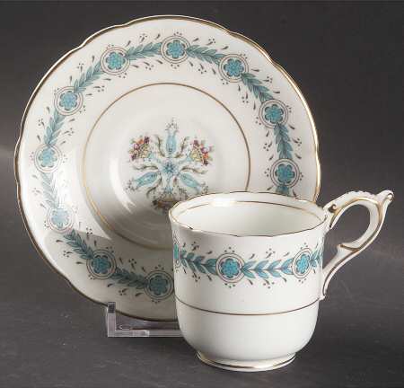 Geneva (Athens Shape) Footed Demitasse Cup & Saucer Set