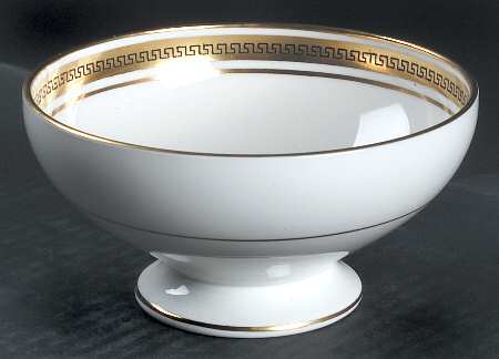 Greek Key Cranberry Bowl by Coalport