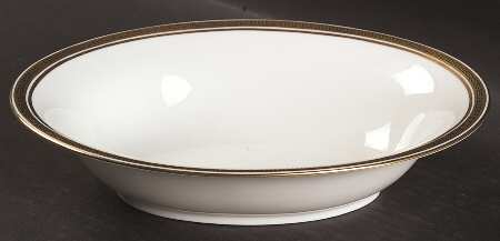 Greek Key 9" Oval Vegetable Bowl by Coalport