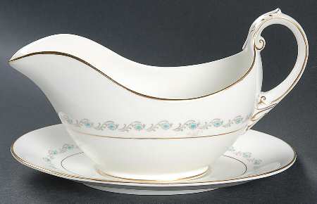Harrington Turquoise Gravy Boat & Underplate