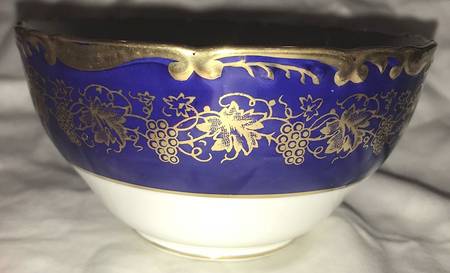 Hazelton Cobalt Blue Open Sugar Bowl
