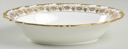 Hazelton White 9" Oval Vegetable Bowl