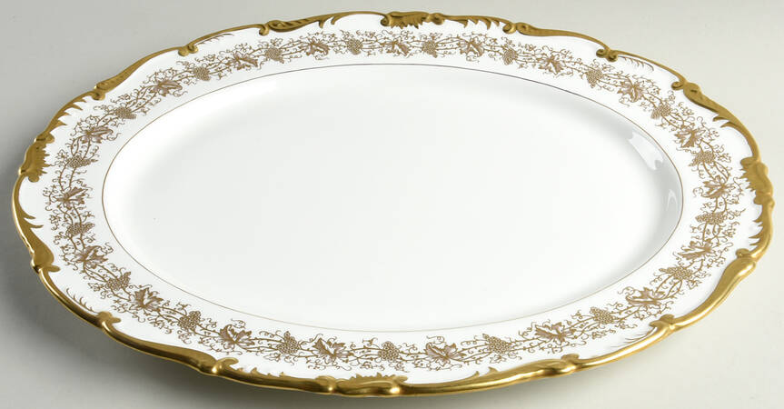 Hazelton White 17" Oval Serving Platter