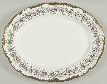 Hazelton White 14" Oval Serving Platter