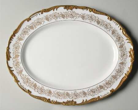 Hazelton White 13" Oval Serving Platter