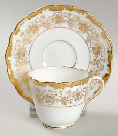 Hazelton White Footed Demitasse Cup & Saucer Set