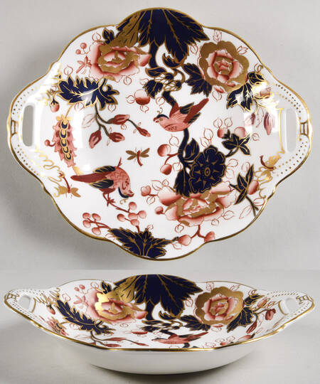 Hong Kong (New Backstamp, Mauve Flowers) Bon Bon by Coalport