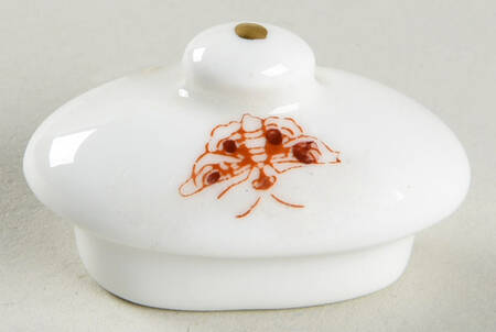 Hong Kong (New Backstamp, Mauve Flowers) Lid for Toy Teapot