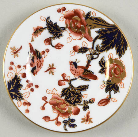 Hong Kong (New Backstamp, Mauve Flowers) Miniature Plate