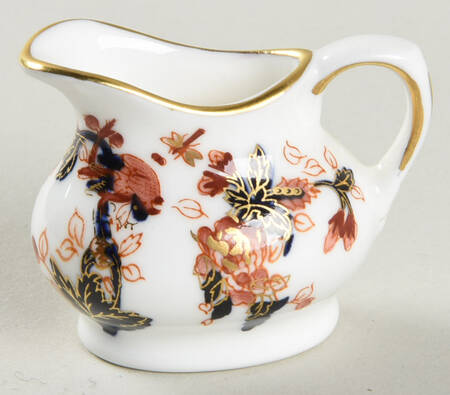 Hong Kong (New Backstamp, Mauve Flowers) Toy Creamer