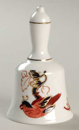 Hong Kong (New Backstamp, Mauve Flowers) Bell by Coalport