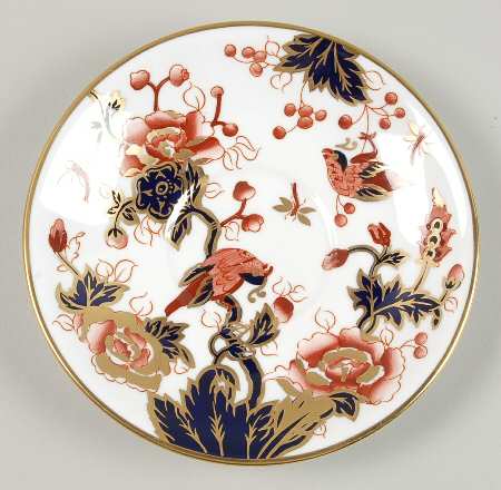 Hong Kong (New Backstamp, Mauve Flowers) Saucer for Cream Soup Bowl