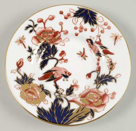 Hong Kong (New Backstamp, Mauve Flowers) Saucer for Demitasse Cup