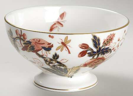 Hong Kong (New Backstamp, Mauve Flowers) Mini Open Sugar Bowl