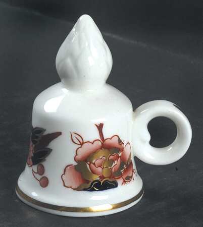 Hong Kong (New Backstamp, Mauve Flowers) Candle Snuffer