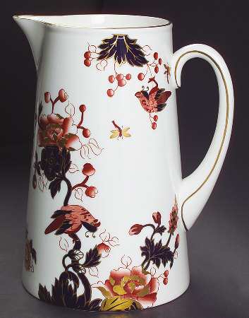 Hong Kong (New Backstamp, Mauve Flowers) 40 Oz Jug by Coalport