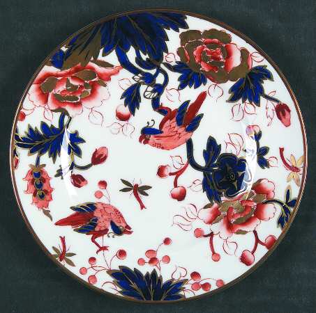 Hong Kong (Old Backstamp, Rust Flowers) Bread & Butter Plate