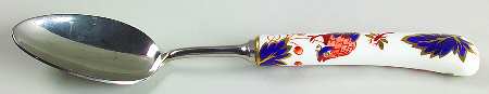 Hong Kong (Old Backstamp, Rust Flowers) Place/Oval Soup Spoon
