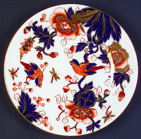 Hong Kong (Old Backstamp, Rust Flowers) Bread & Butter Plate