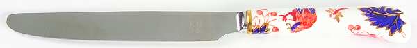 Hong Kong (Old Backstamp, Rust Flowers) Small Dinner Knife