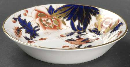 Hong Kong (Old Backstamp, Rust Flowers) Fruit/Dessert (Sauce) Bowl