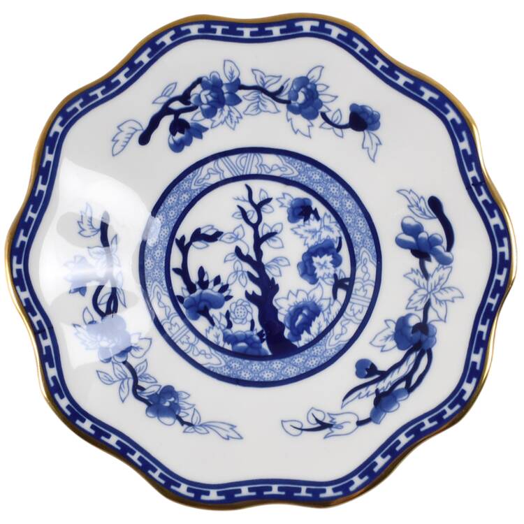 Indian Tree Blue Saucer