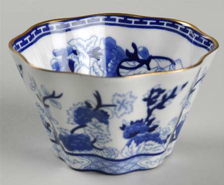 Indian Tree Blue Open Sugar Bowl