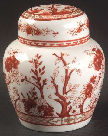 Indian Tree Coral (Scalloped) Small Ginger Jar & Lid