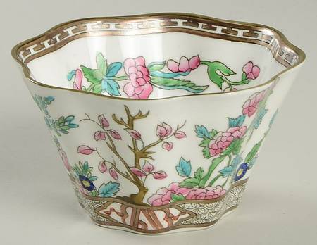 Indian Tree Multicolor (Scalloped, Older) Open Sugar Bowl