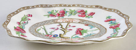 Indian Tree Multicolor (Scalloped, Older) Underplate for Gravy Boat
