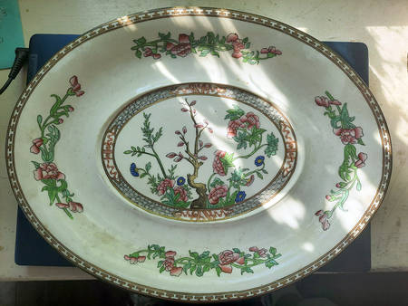 Indian Tree Multicolor (Scalloped, Older) Underplate for Oval Tureen