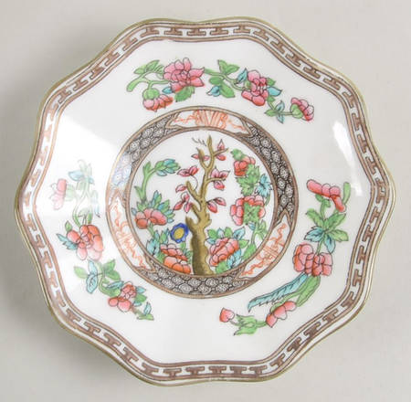 Indian Tree Multicolor (Scalloped, Older) Saucer for Flat Cup