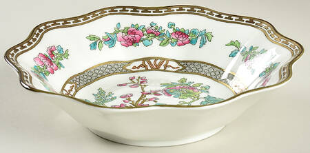 Indian Tree Multicolor (Scalloped, Older) 8" Round Vegetable Bowl