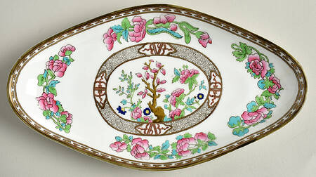 Indian Tree Multicolor (Scalloped, Older) Pickle Dish