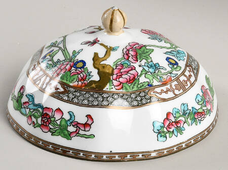Indian Tree Multicolor (Scalloped, Older) Lid for Muffin Dish