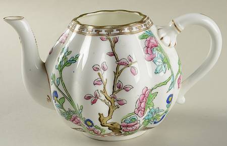 Indian Tree Multicolor (Scalloped, Older) Small Teapot No Lid