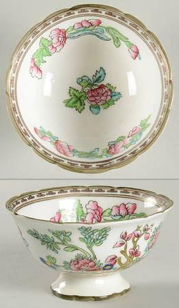 Indian Tree Multicolor (Scalloped, Older) China Sherbet