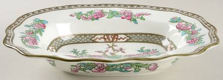 Indian Tree Multicolor (Scalloped, Older) 10" Oval Vegetable Bowl
