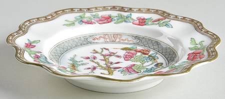 Indian Tree Multicolor (Scalloped, Older) Rim Fruit/Dessert (Sauce) Bowl