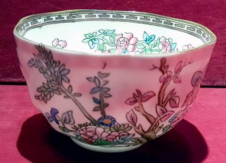 Indian Tree Multicolor (Scalloped, Older) Open Sugar Bowl