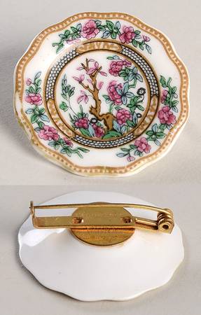 Indian Tree Multicolor (Scalloped, Older) Brooch