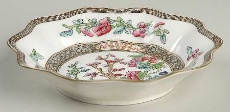 Indian Tree Multicolor (Scalloped, Older) Coupe Soup Bowl